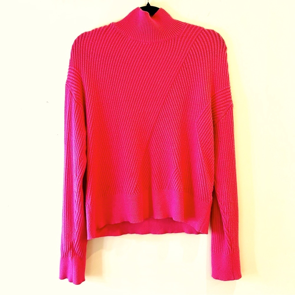 RD Style | Esmerelda Mock Neck Pullover Sweater | Pink Sky